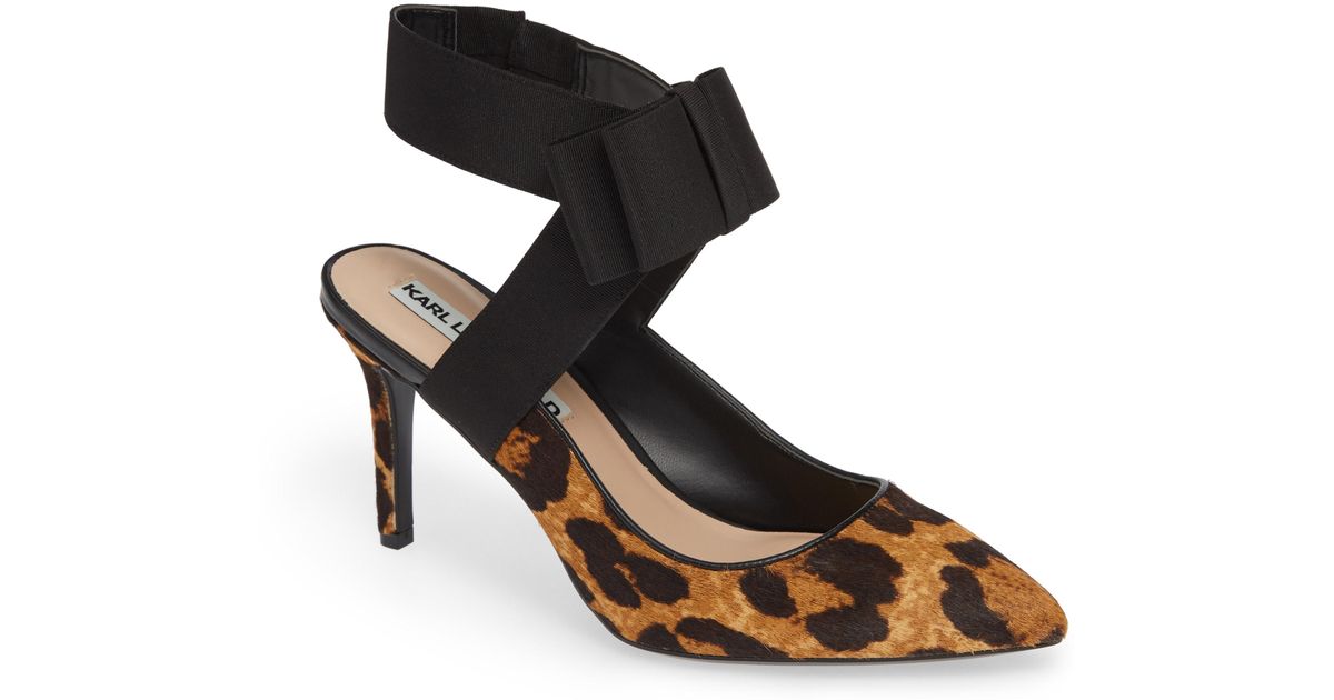 karl lagerfeld robin bow pumps