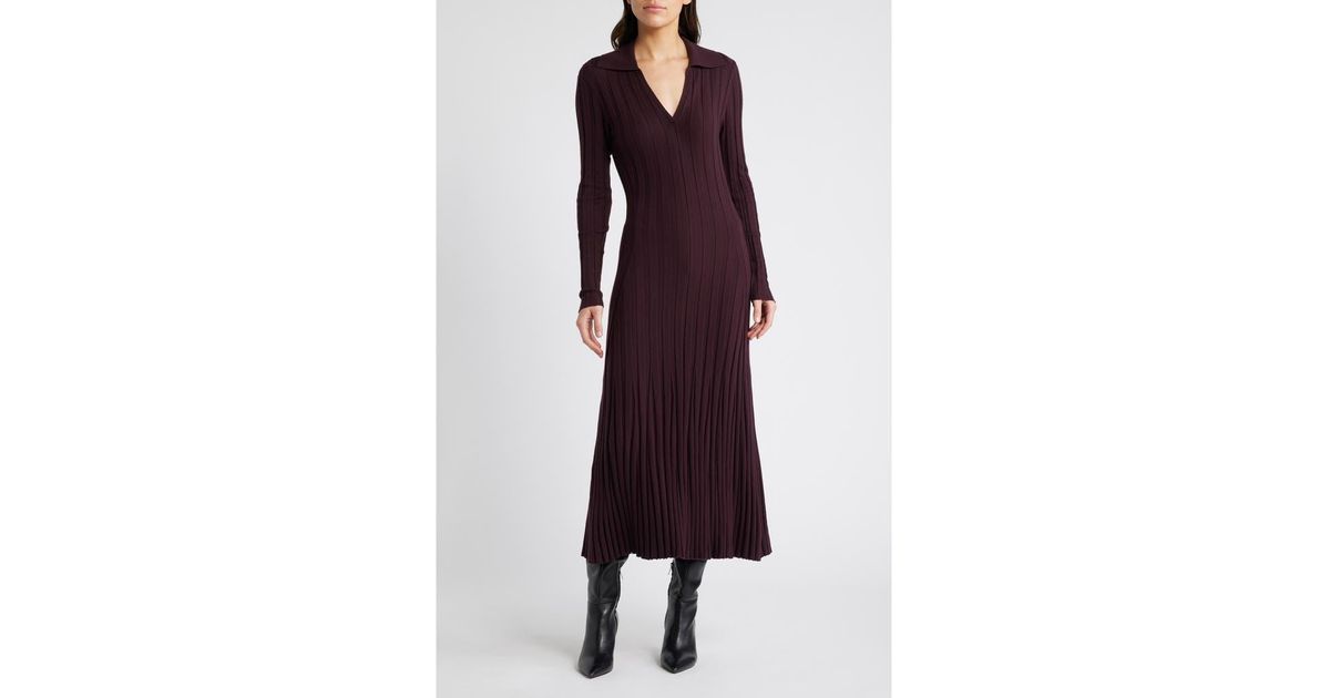 Winnie Ribbed Sweater Midi Dress main image 1