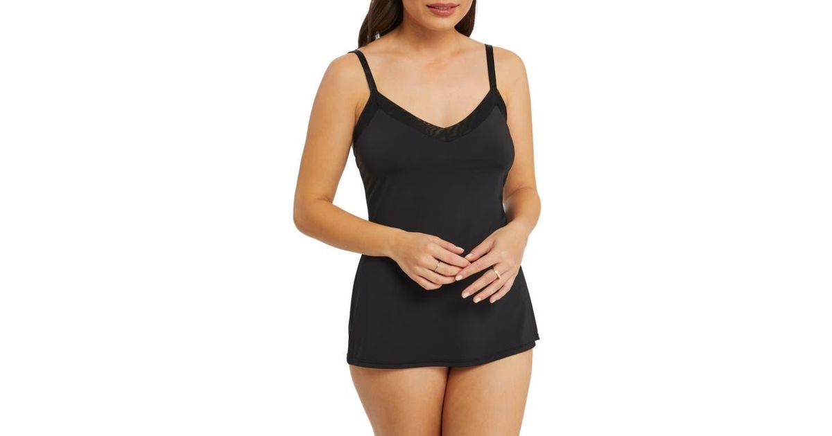 Montelle Intimates Camisole Slip in Black | Lyst