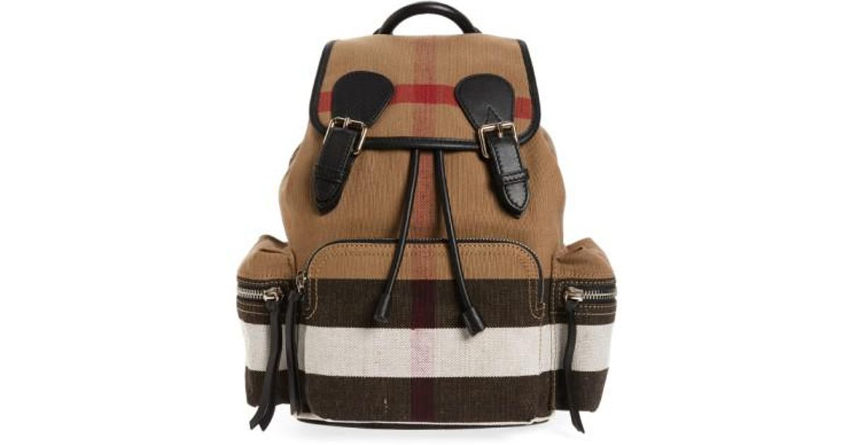 Burberry Medium Canvas Backpack in 