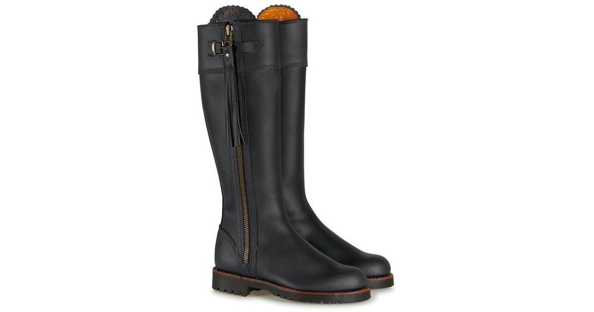 Penelope Chilvers Standard Tassel Knee High Boot in Black | Lyst