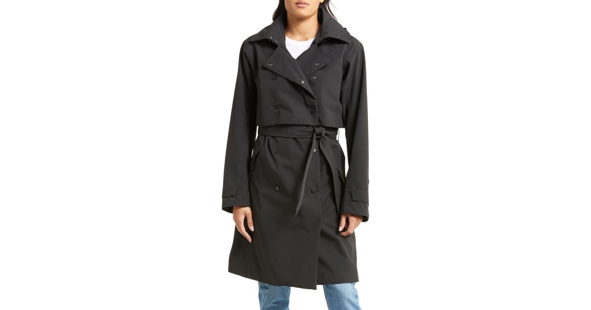 Helly Hansen Jane Waterproof Trench Coat in Black Lyst