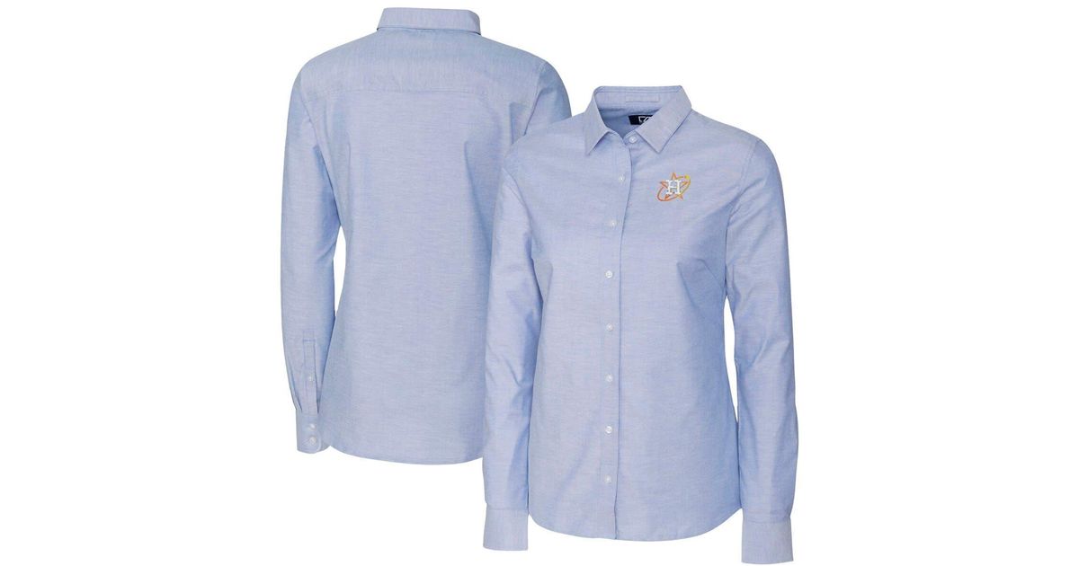 Cutter & Buck Houston Astros City Connect Oxford Stretch Dress Shirt At