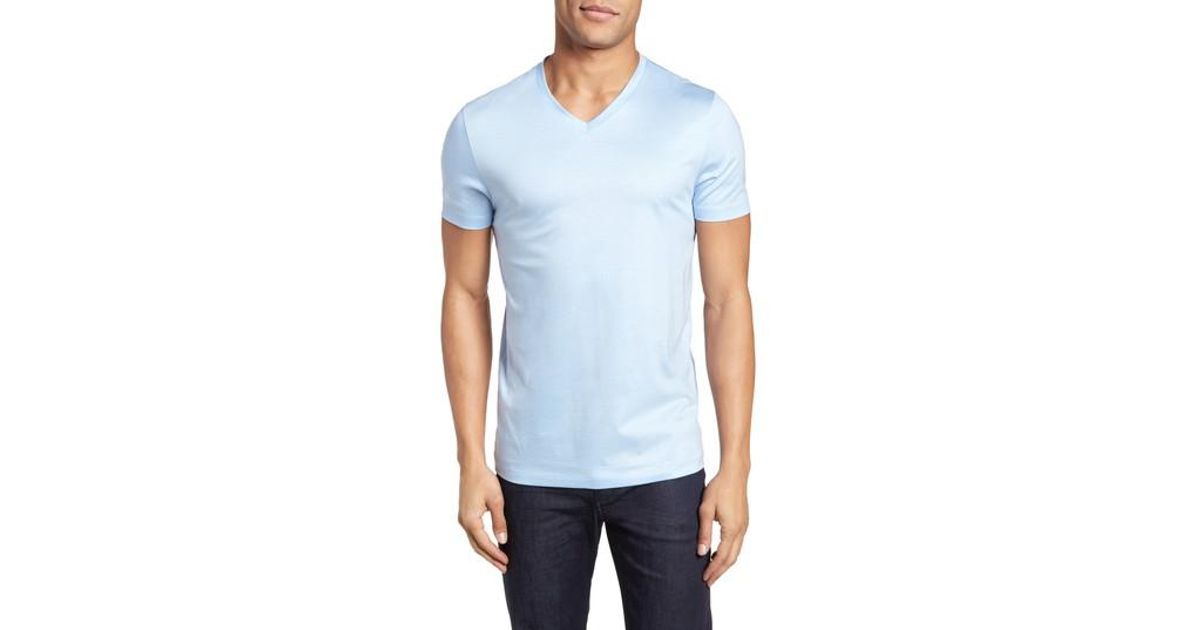 hugo boss slim fit v neck t shirt
