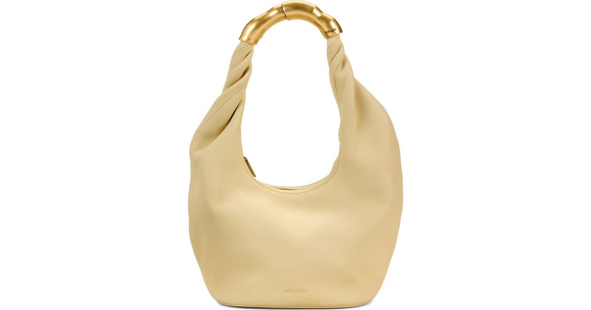 Cult Gaia Lalli Top Handle Bag in Brass