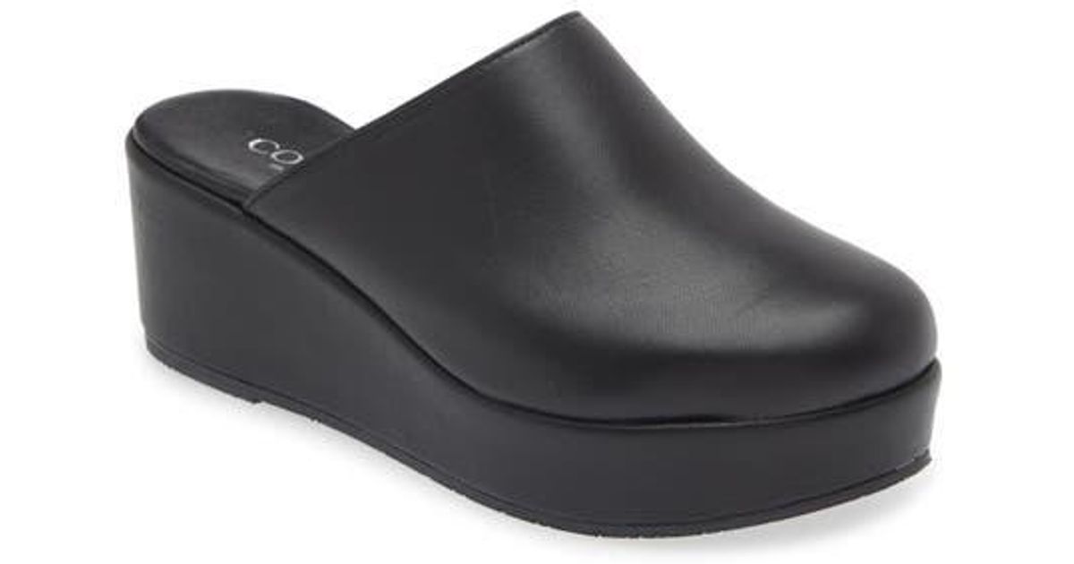 Cordani Camryn Platform Wedge Mule in Gray | Lyst