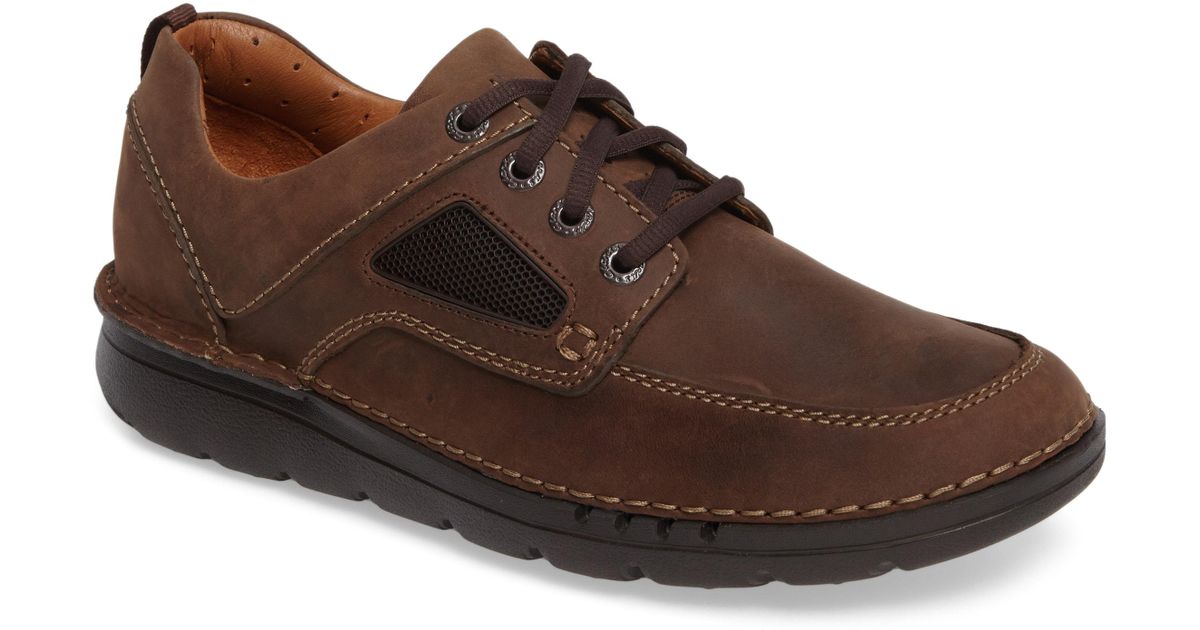 Clarks Leather Clarks Unnature Time Lace-up in Dark Brown Leather ...