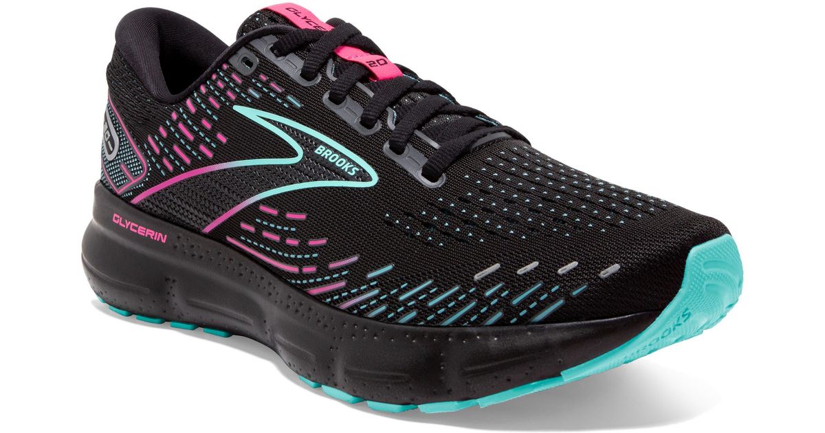 Brooks Glycerin 20 Running Shoe in Black Lyst