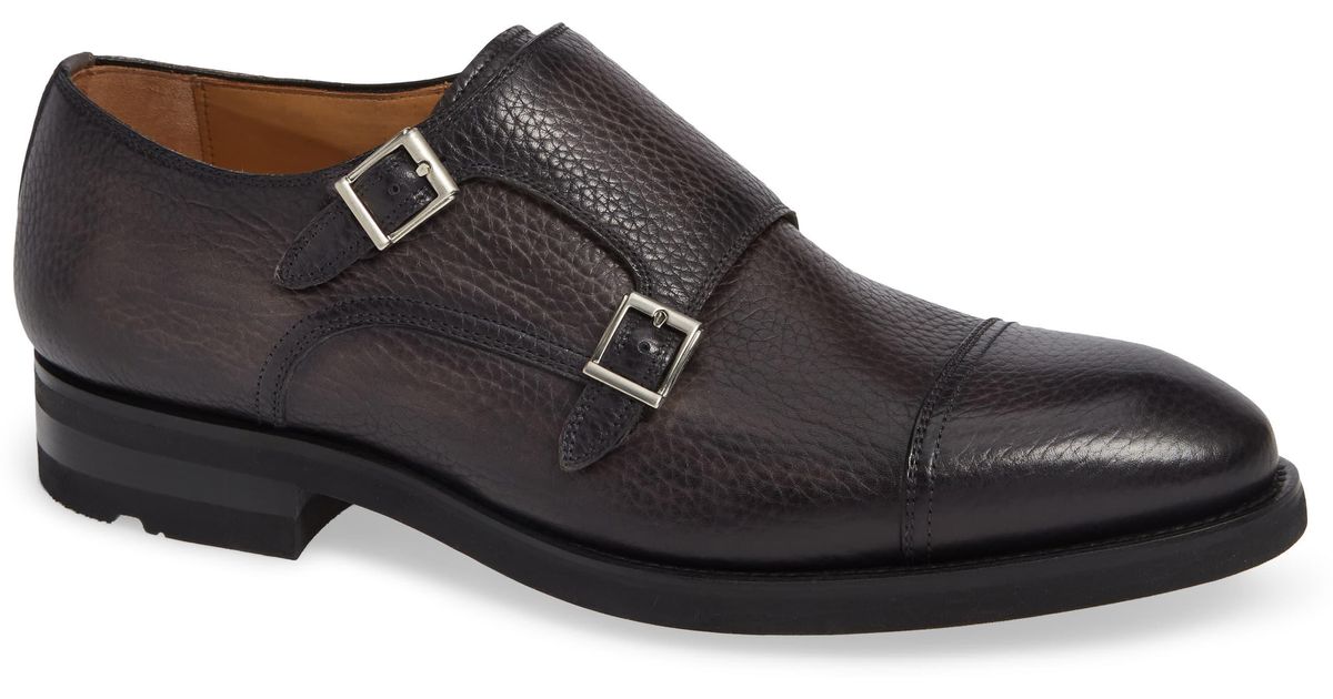 Magnanni Leather Jebor in Grey (Gray) for Men - Lyst