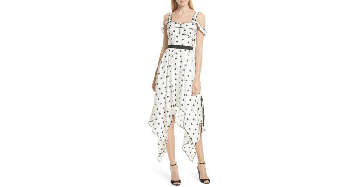 self portrait star handkerchief dress