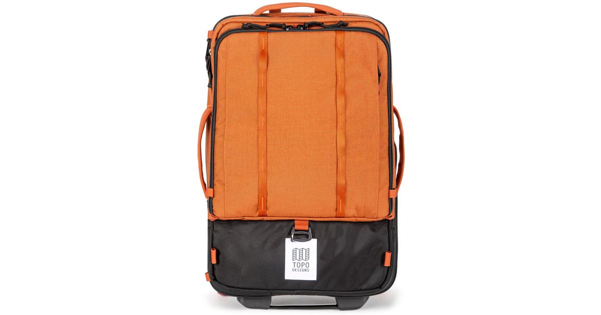 Topo Global Travel Bag Roller in Orange Lyst