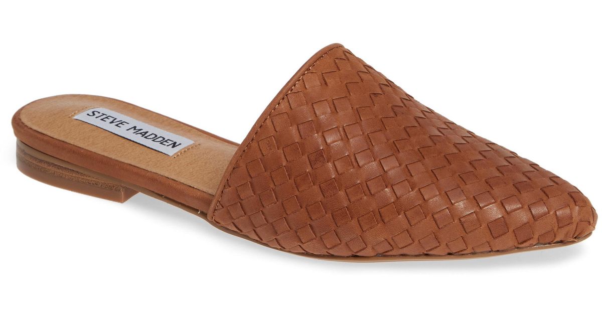 Steve Madden Leather Timid Woven Mule 