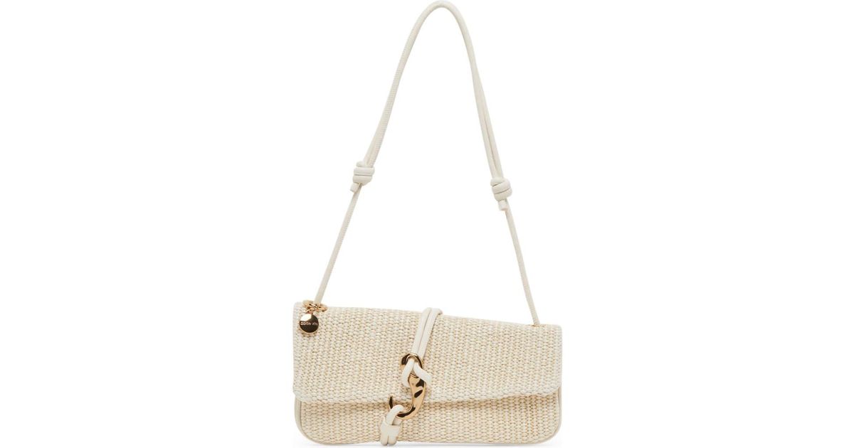 Dolce Vita Alice Raffia Shoulder Bag in Natural | Lyst