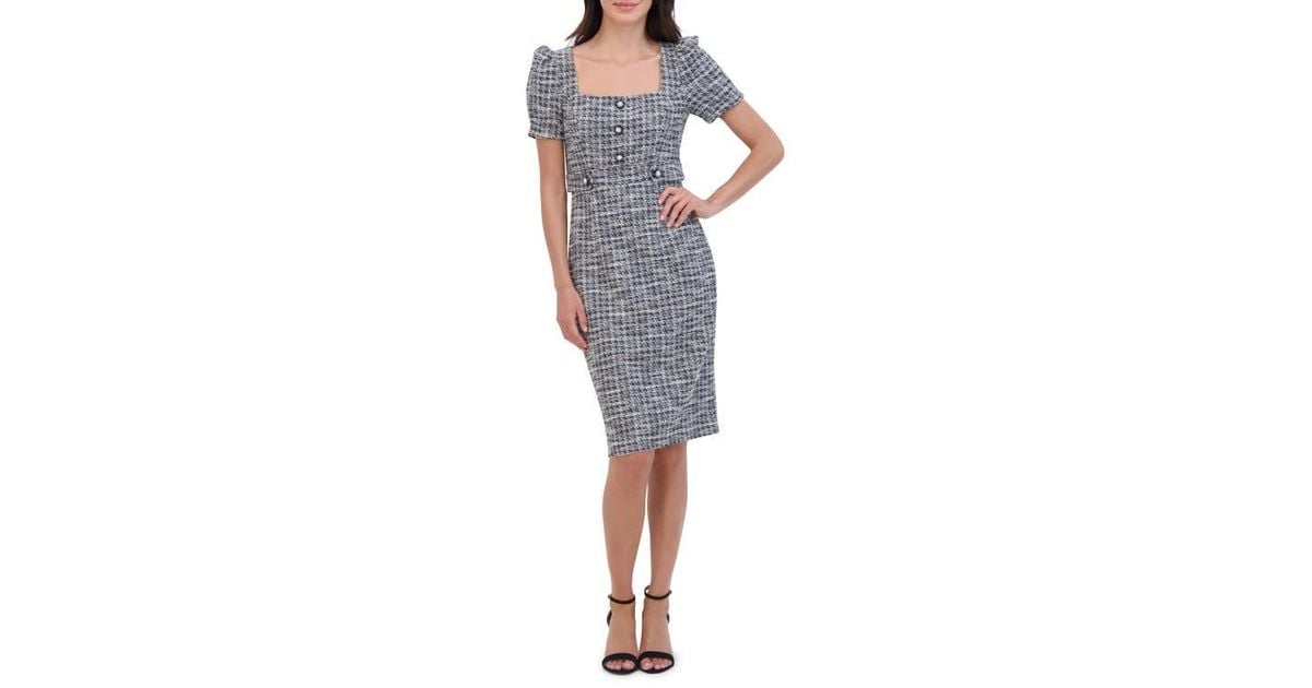 Eliza j tweed dress new arrivals