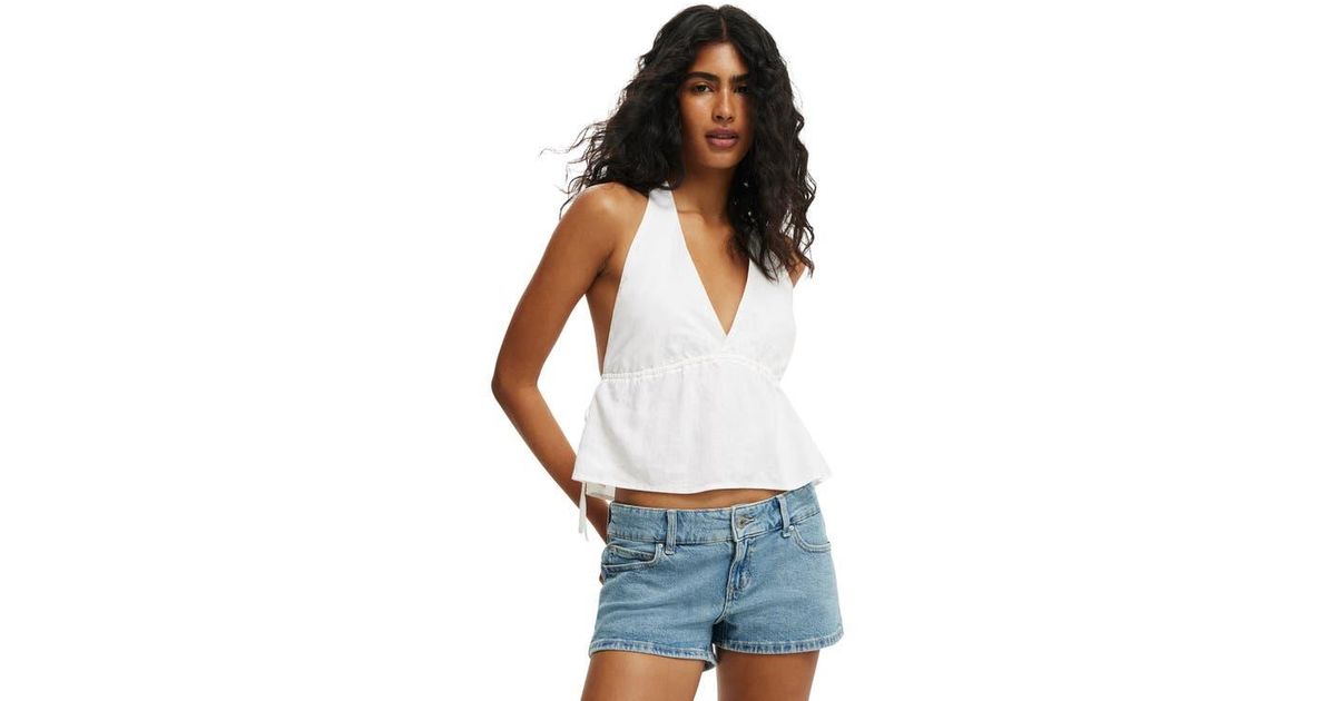 売れ筋商品|||コットンオン カットソー トップス レディース Women's Haven Tie Side Halter Top White Haven Tie Side Halter Top
