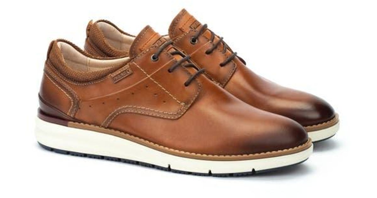 Pikolinos Cork 6810 – Scarpe Derby Stringate In Pelle Per Uomo, Suola Gomma