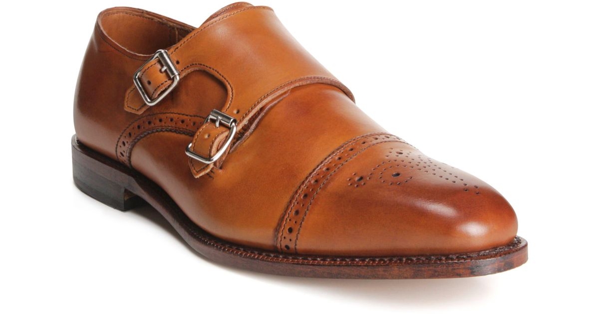 Allen Edmonds St. Johns Double Monk Strap Shoe in Brown for Men | Lyst