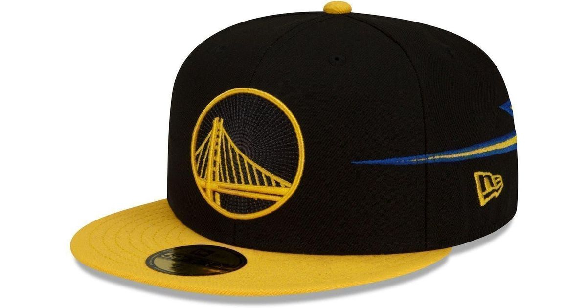 KTZ /gold Golden State Warriors 2021/22 City Edition City Edition Official  59fifty Fitted Hat At Nordstrom in Black for Men | Lyst