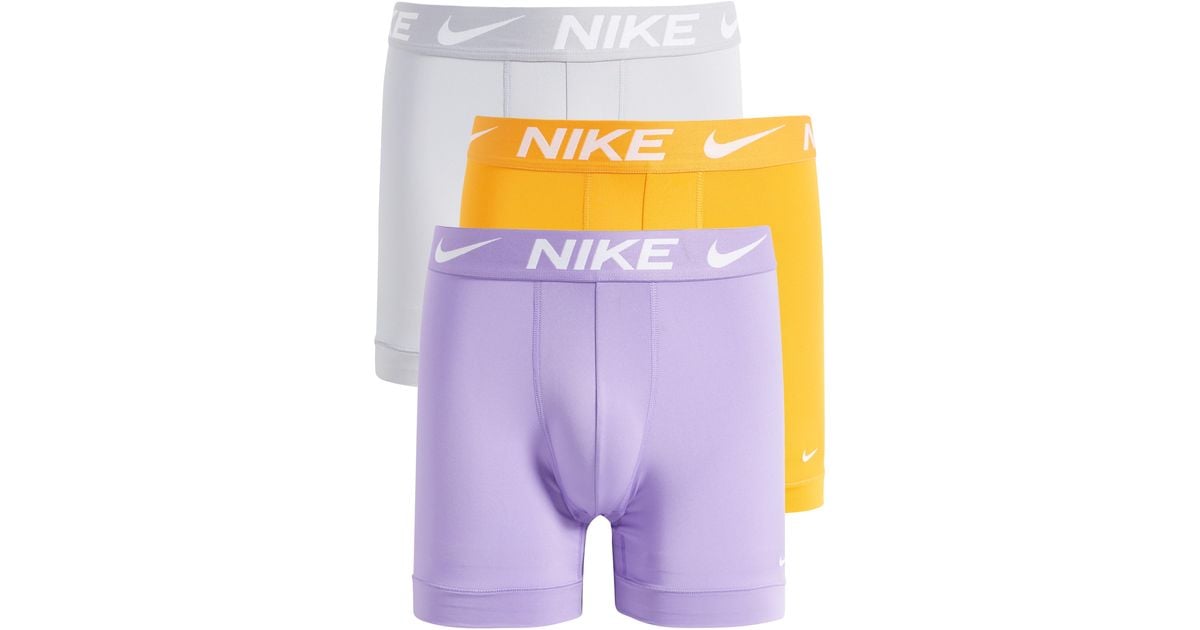 Nike 3-pack Dri-fit Essential Micro Boxer Briefs in Purple for Men