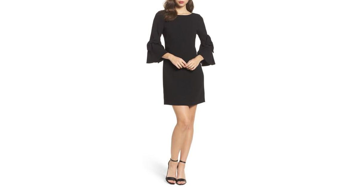 eliza j bell sleeve shift dress