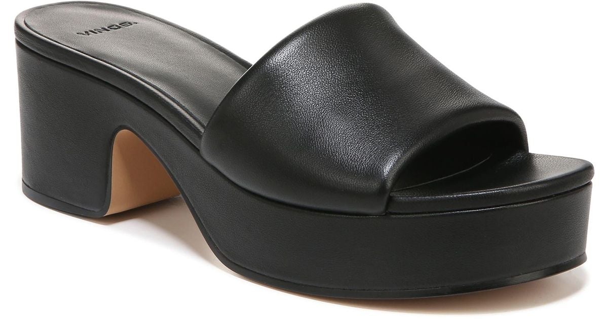 Vince Margo Platform Sandal in Black | Lyst