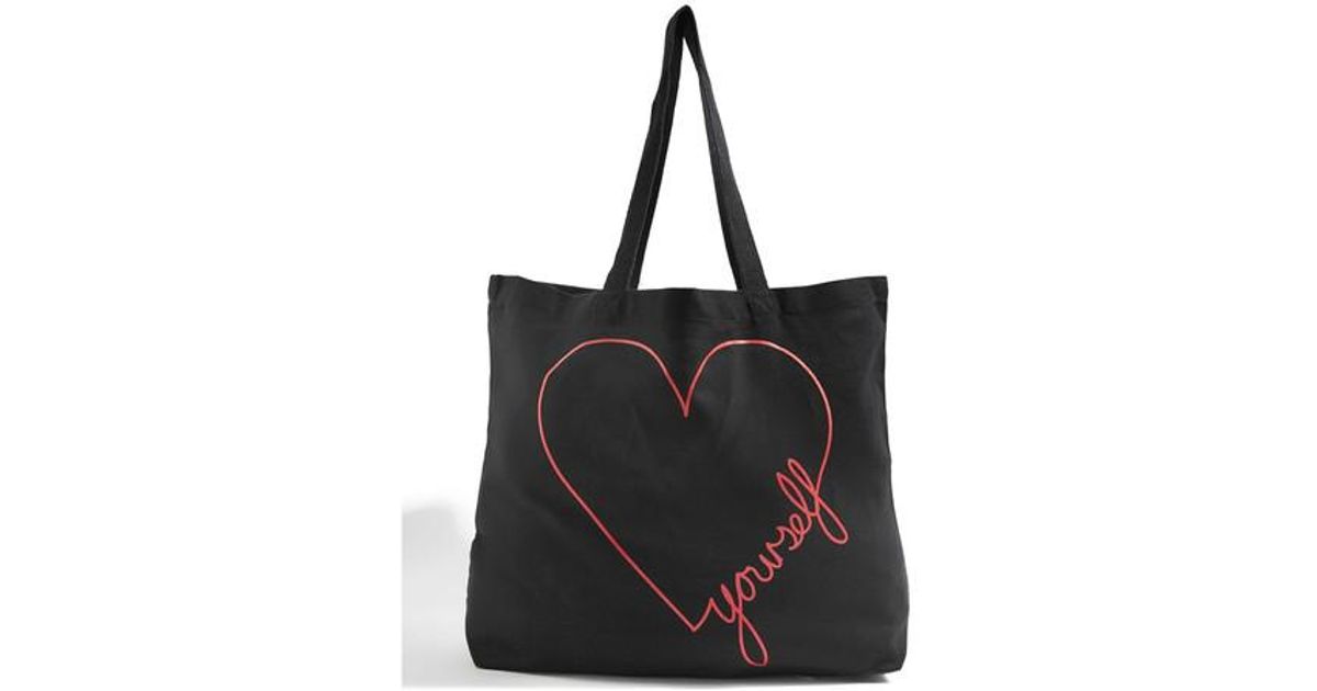 topshop canvas tote bag