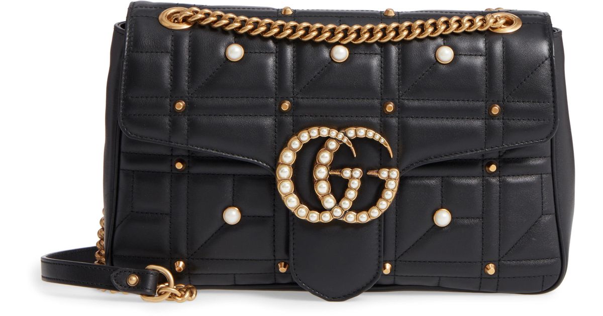 gucci marmont pearl bag