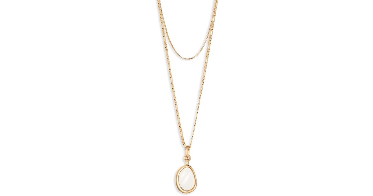 Download Jenny Bird Isla Layered Pendant Necklace In Metallic Lyst