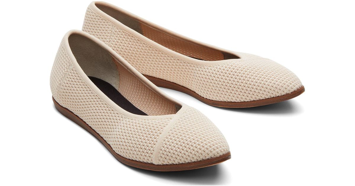 TOMS Katie Knit Flat in Natural Lyst