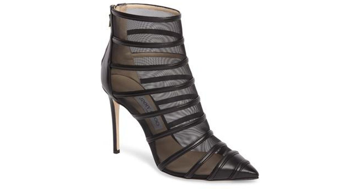 jimmy choo mesh booties