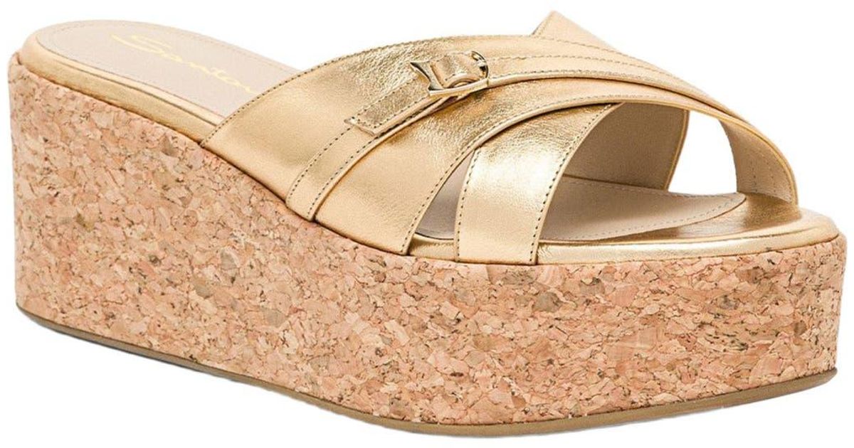 SANTORINI WOVEN PLATFORM WEDGE main image 1