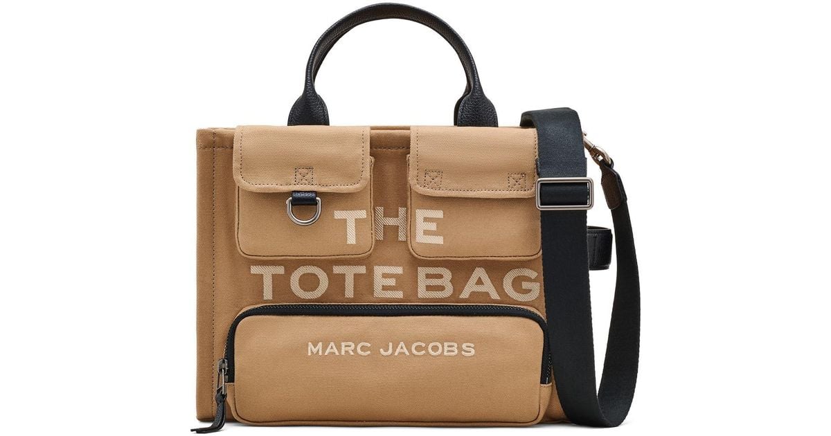 Marc Jacobs The Cargo Canvas Medium Tote Bag in Brown | Lyst