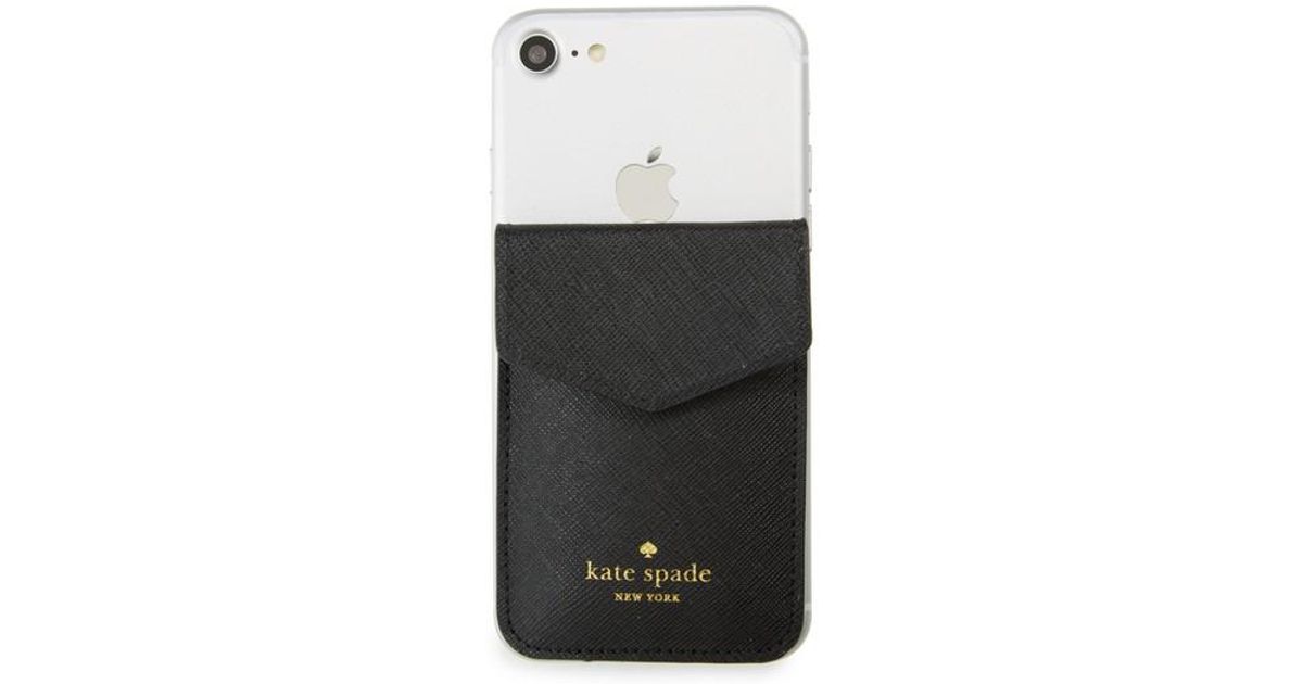 lyst kate spade iphone 7 8 x envelope sticker pocket in black