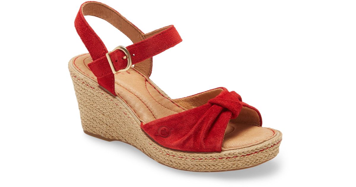 born red sandals