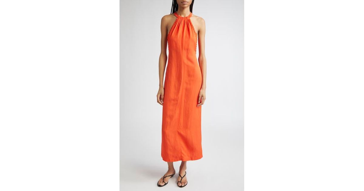 【海外限定】REISSドレス☆Erika Whipstitch Halterneck Midi Dr Reiss Erika Whipstitch Halter Dress | Nordstrom