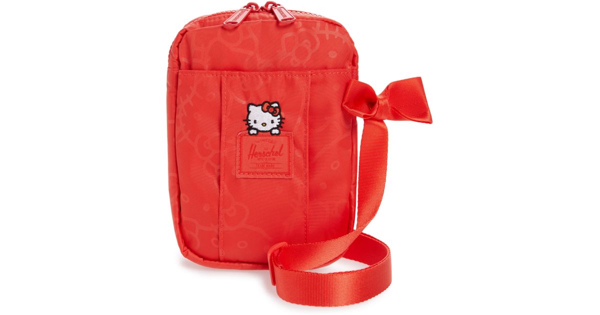 Hello Kitty Cross Body Bag Herschel Supply Co. Hello Kitty Cruz Crossbody Bag in Red - Lyst