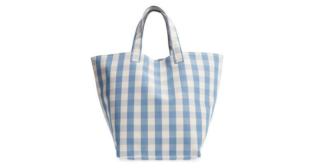 trademark gingham tote