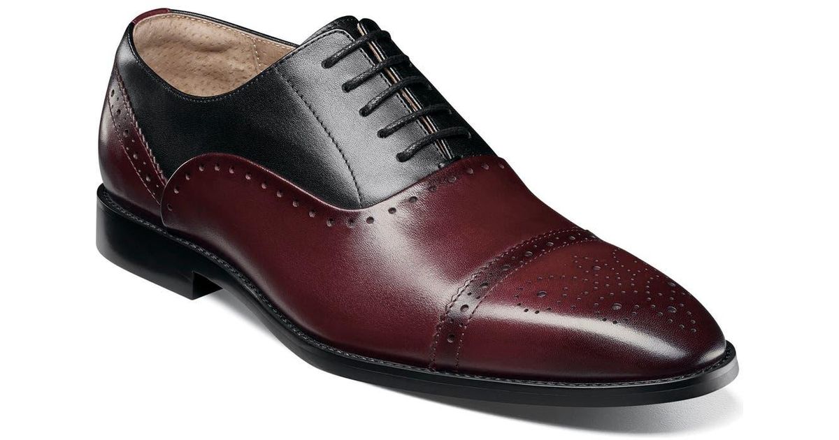 Stacy Adams - Gala Cap Toe Oxford - Red - 24998-600
