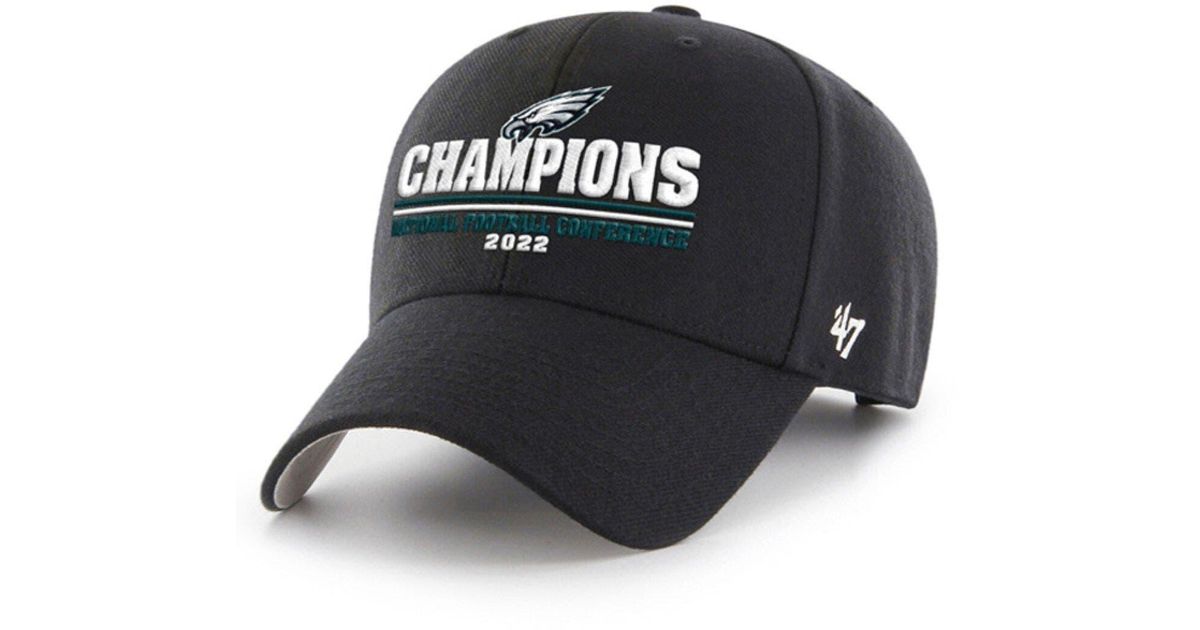 '47 Philadelphia Eagles 2022 Nfc Champions Mvp Adjustable Hat At