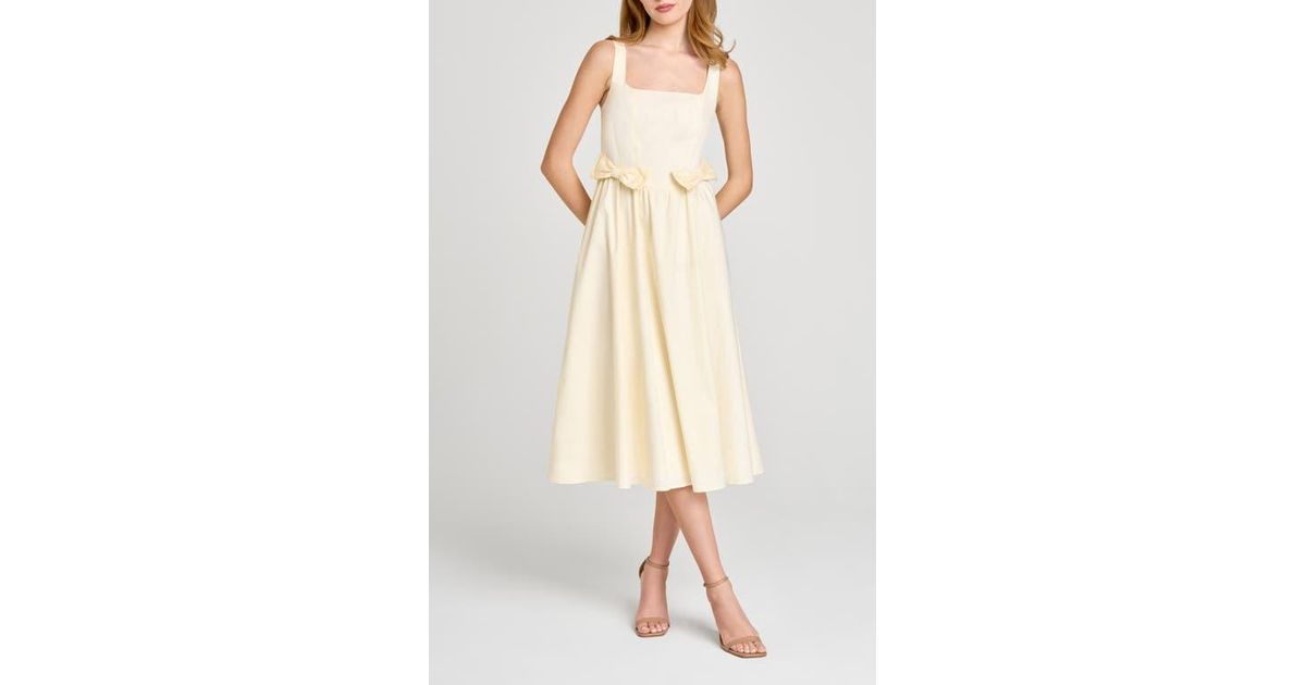 wayf bow satin midi dress WAYF Women's Poppy Cut-Out Tie Front Midi Dress Cocktail Size XL Berry Pink NWOT