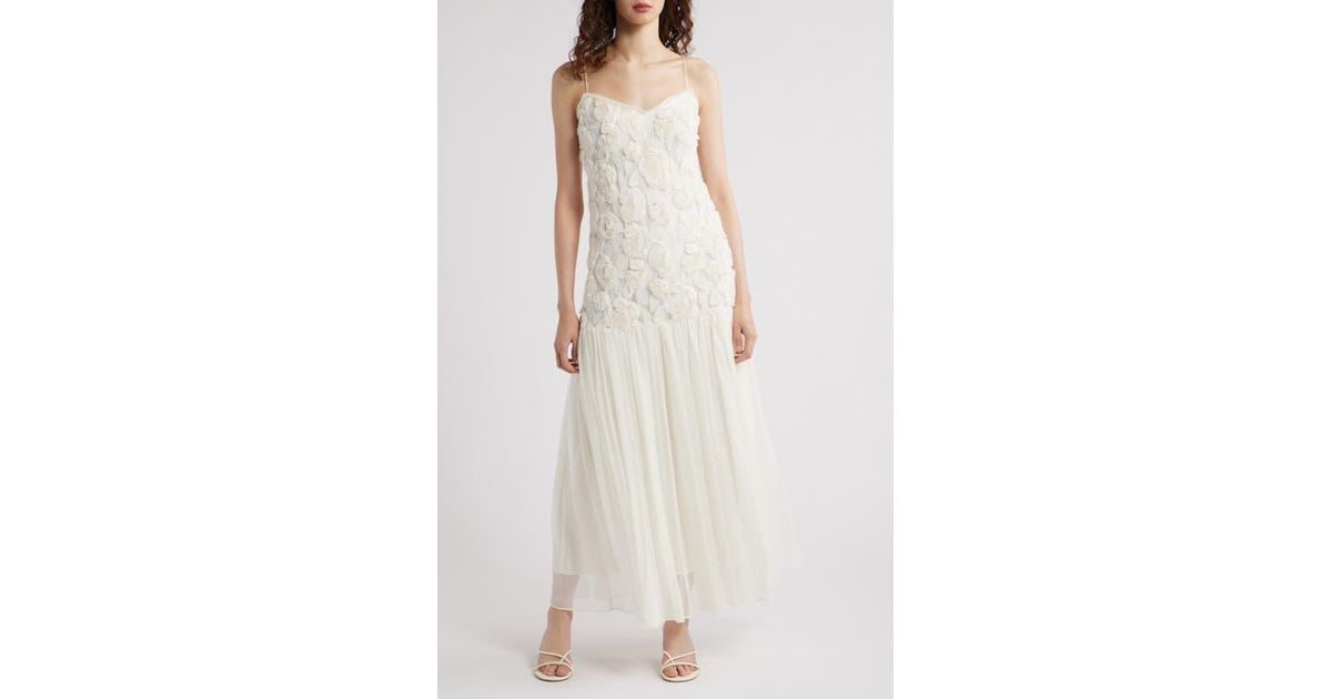 arwen floral dropped waist maxi dress Inflorescence Blush Pink Mesh Floral Bardot Maternity Maxi Dress – Club L  London