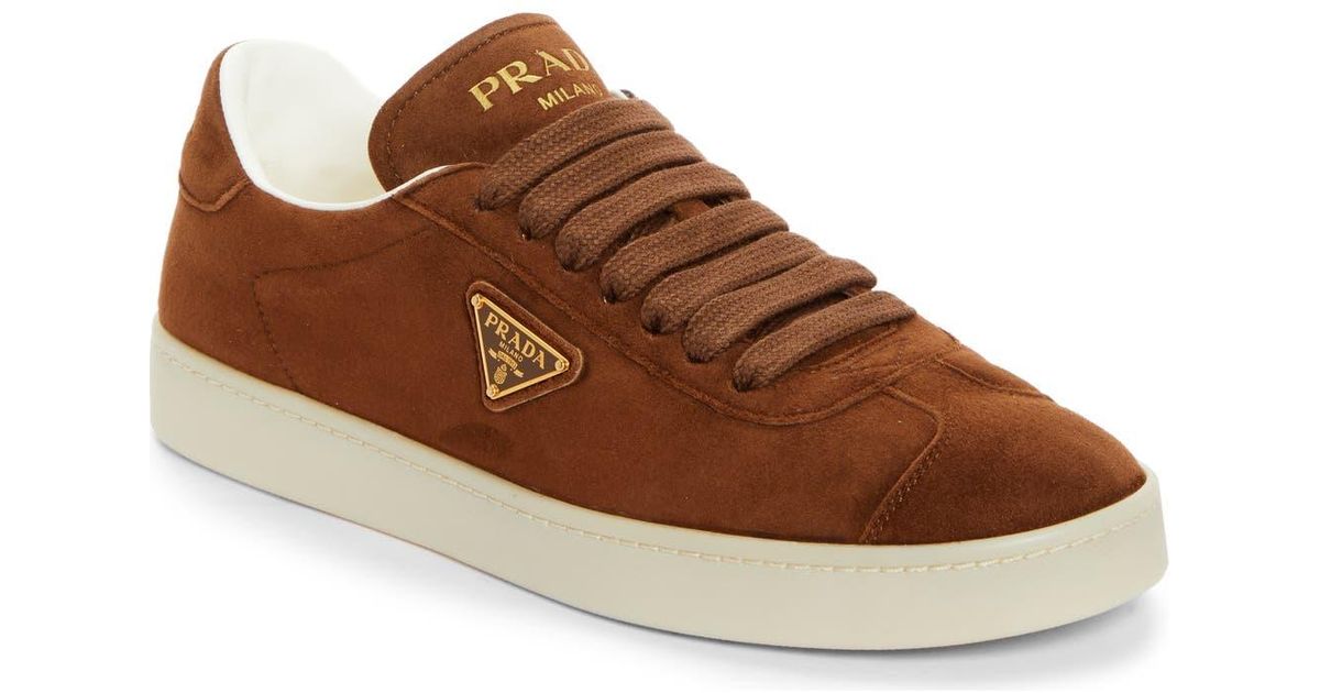 Triangle Logo Suede Sneakers main image 1