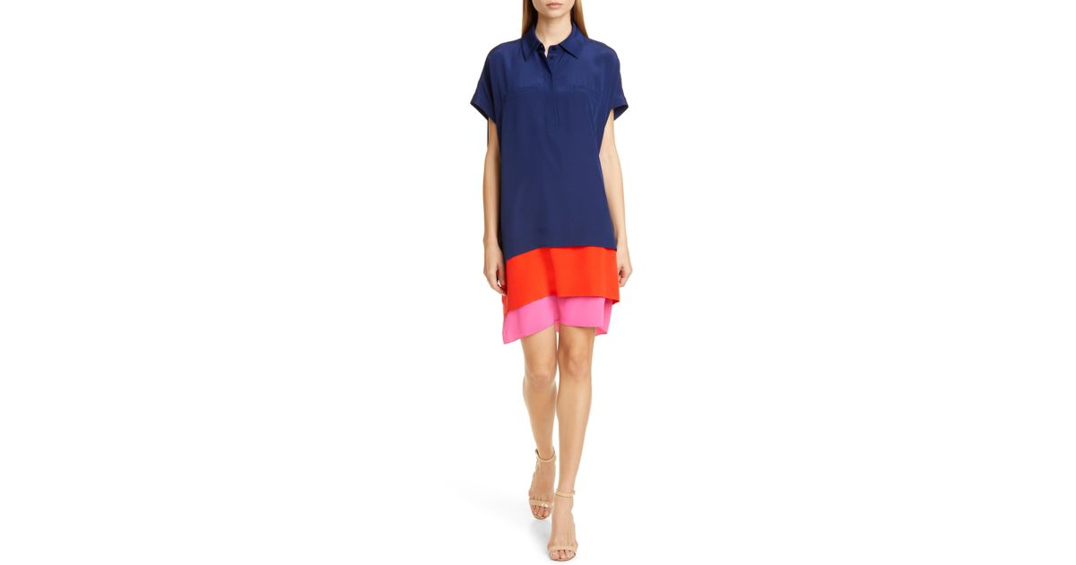 hatsu new silk crepe de chine shirt dress