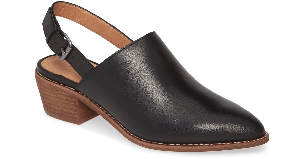 madewell jess slingback mule