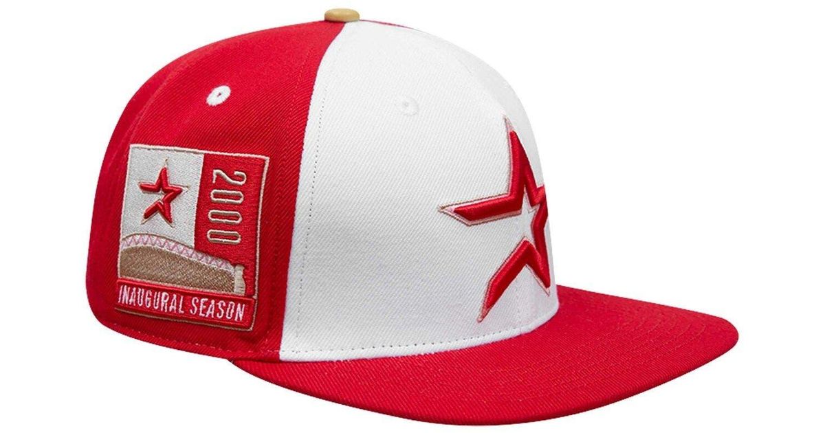 Pro Standard /red Houston Astros Strawberry Ice Cream Drip Snapback Hat