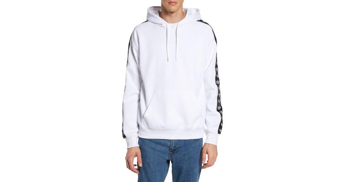 adidas logo tape hoodie