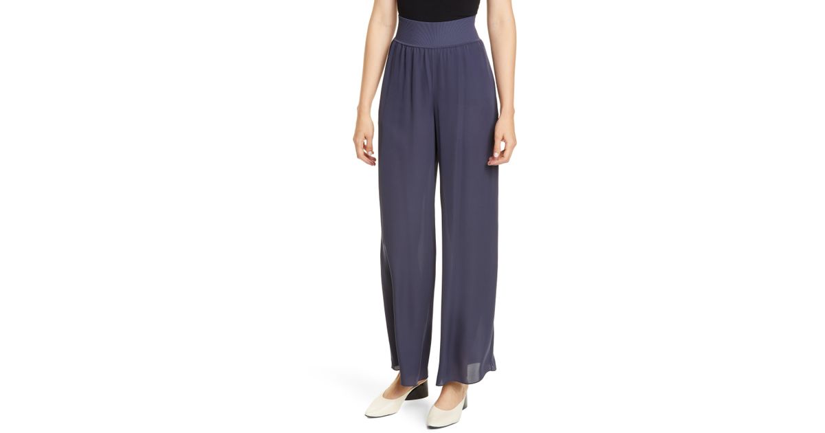 theory rib cuff silk joggers