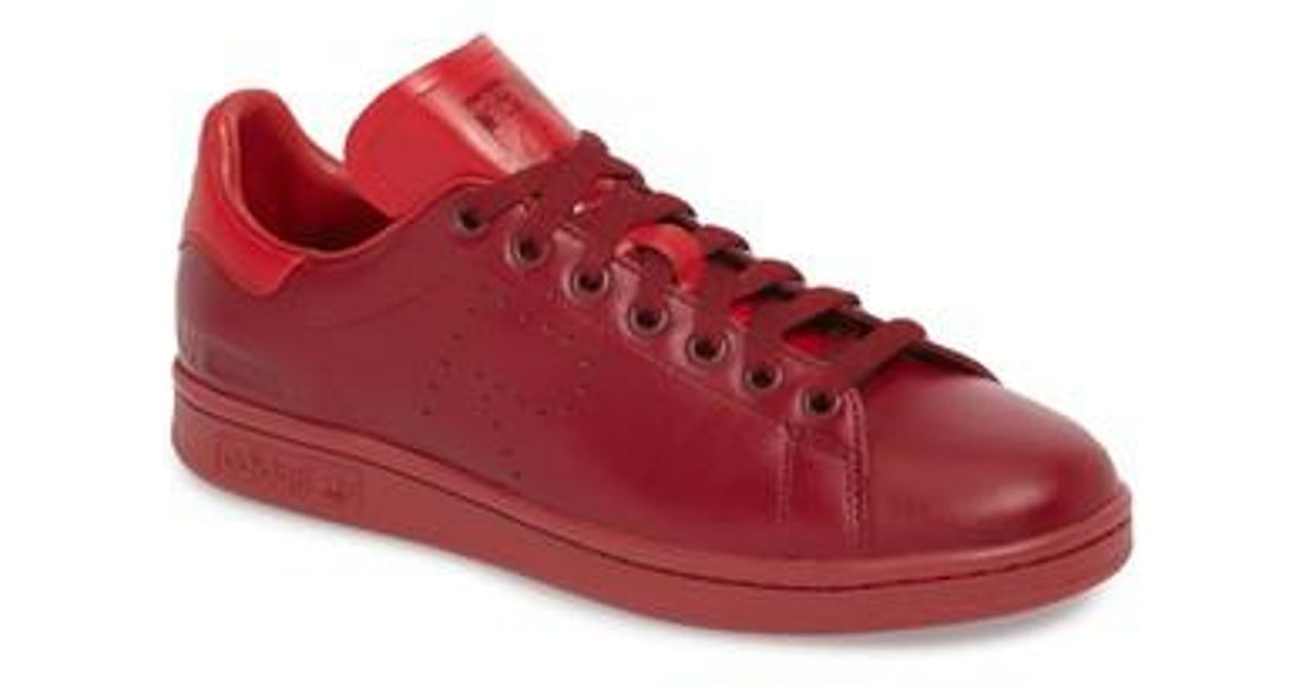 adidas By Raf Simons Stan Smith Sneaker in Red - Lyst