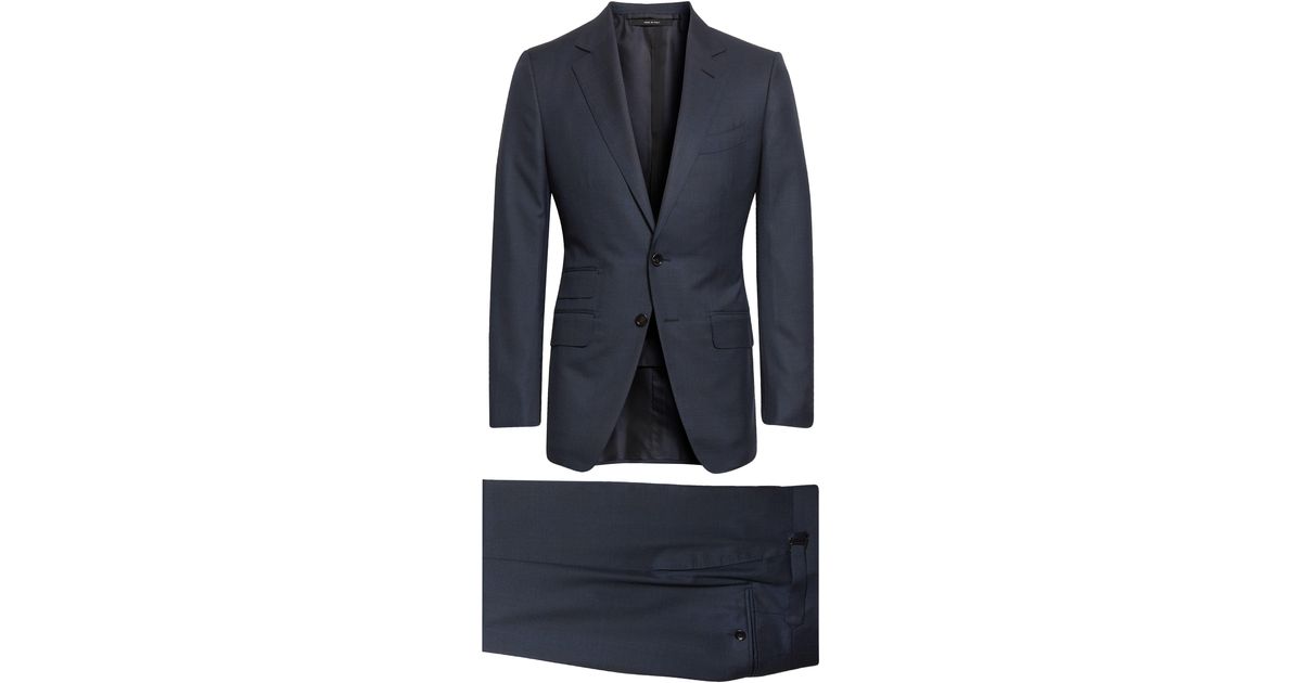 Tom Ford O'connor Glen Plaid Super 130s Mouliné Wool Suit in Blue for ...
