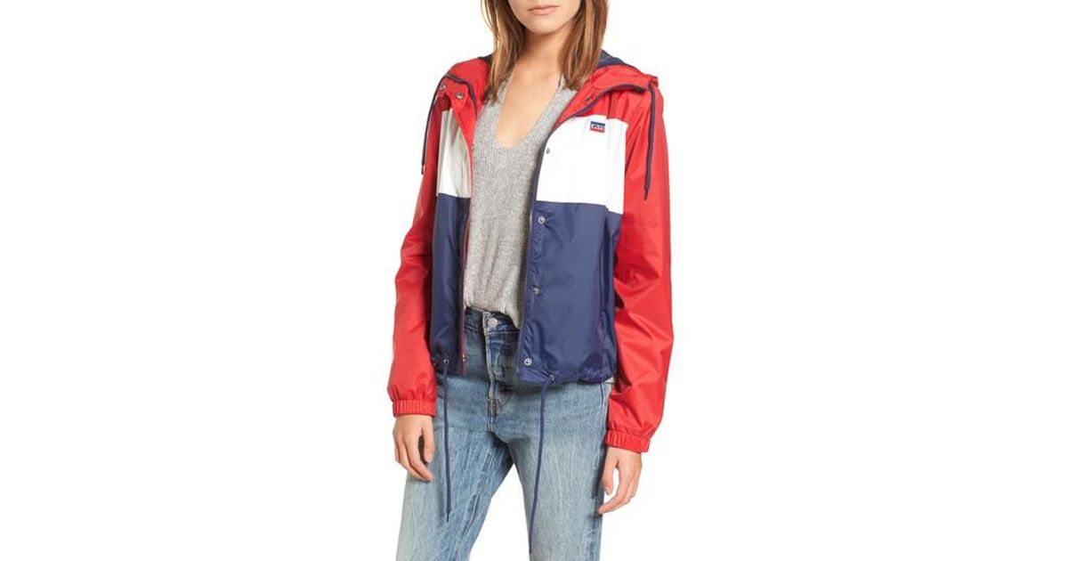 levi's retro hooded windbreaker